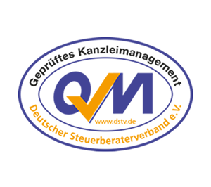 Logo: Geprüftes Kanzleimanagement Deutscher Steuerberaterverband e.V. - 