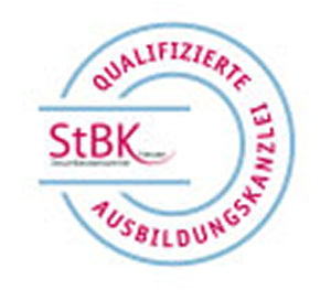Logo: stbk qualifizierte Ausbildungskanzlei - 
